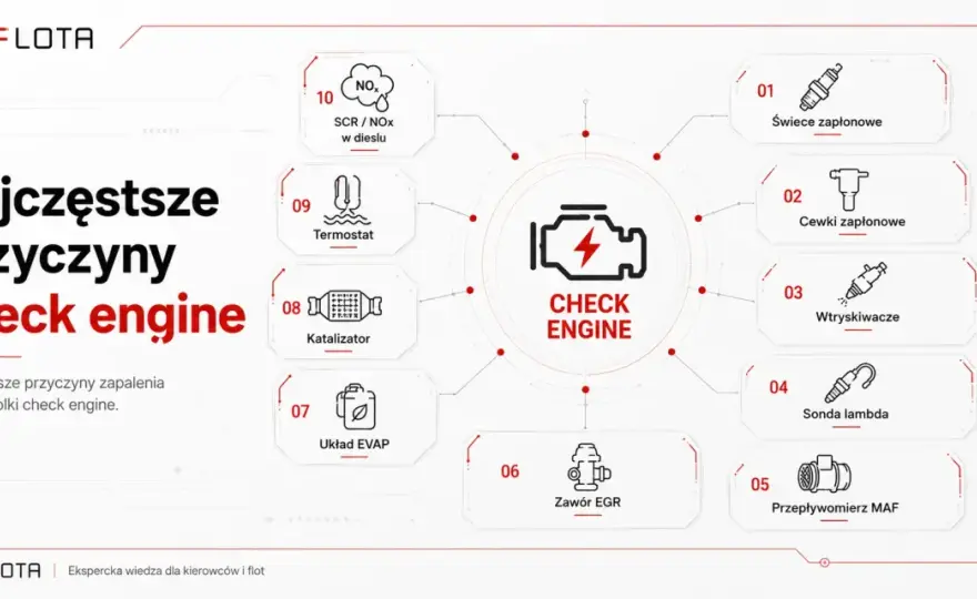 Kontrolka check engine - kiedy można jechać, a kiedy zatrzymać auto?